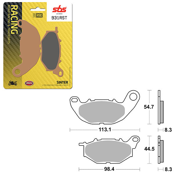 SBS ROAD RACING & TRACKDAYS SINTER FRONT BRAKE PAD (6470931108)