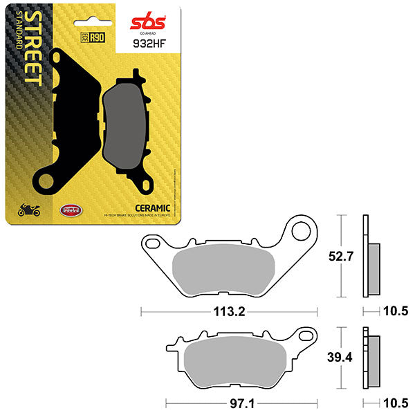 SBS ATV/UTV CERAMIC BRAKE PAD (6190932108)