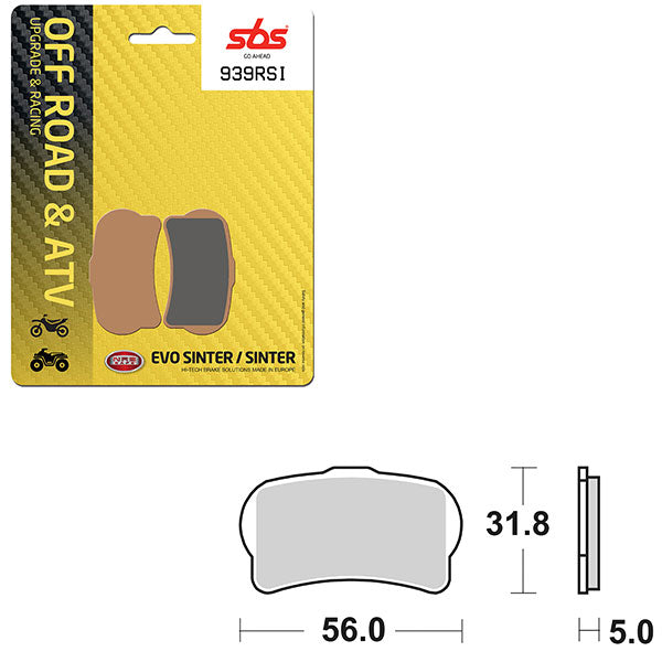 SBS ATV/UTV EVO SINTER BRAKE PAD (6280939108)