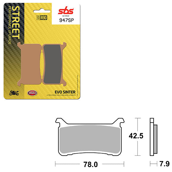 SBS SP EVO SINTER FRONT BRAKE PAD (6390947108)