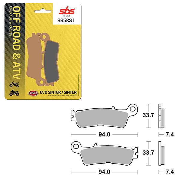 SBS ATV/UTV EVO SINTER BRAKE PAD (6280965108)