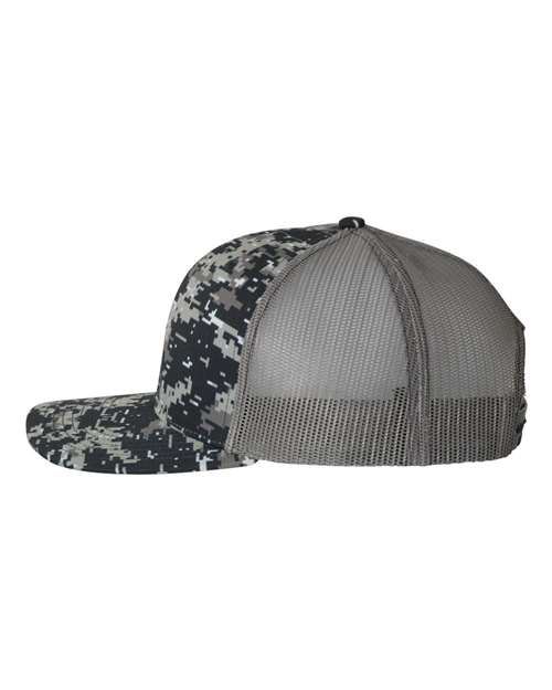 Richardson Patterned Snapback Trucker Cap - 112P