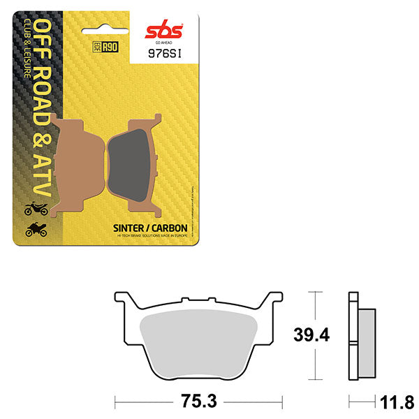 SBS ATV/UTV SINTER BRAKE PAD (6240976108)