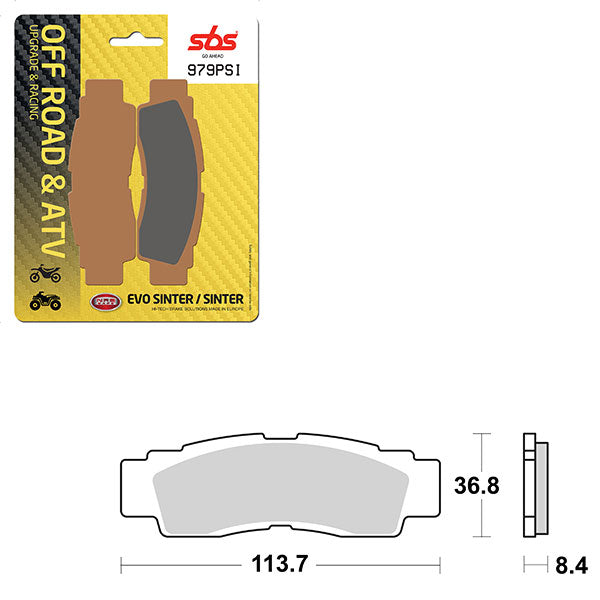 SBS ATV/UTV EVO SINTER BRAKE PAD (6450979108)