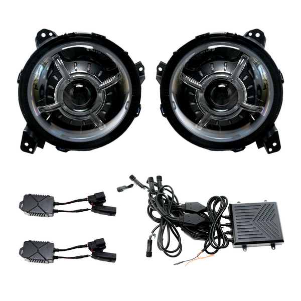 9 Inch Led Jeep JL RGB Led Headlight Assemblies