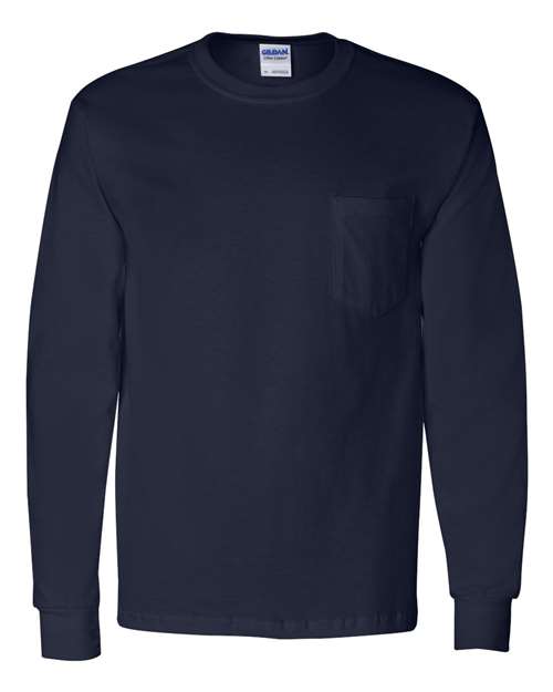 Gildan Ultra Cotton® Long Sleeve Pocket T-Shirt - 2410