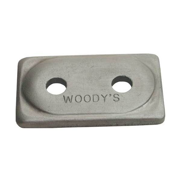 WOODY'S ALUMINUM DOUBLE DIGGER BACKER PLATES 48PK (ADD2-3775-B)