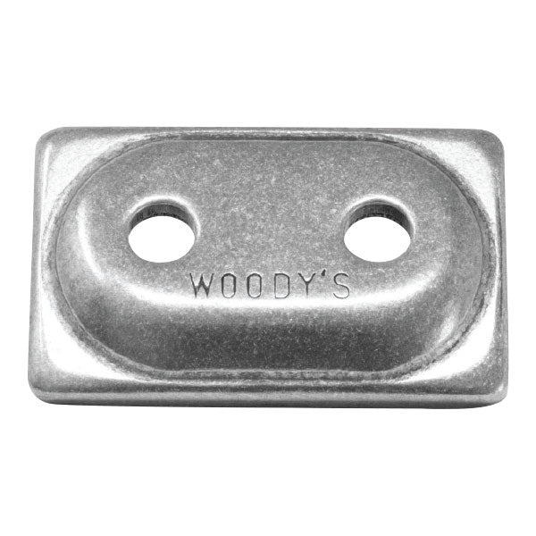 WOODY'S ALUMINUM DOUBLE DIGGER BACKER PLATES 500PK (ADD2-3775-D)