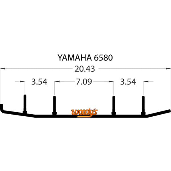 WOODY'S FLAT-TOP ACE CARBIDE TRAIL RUNNER (AY6-6580)