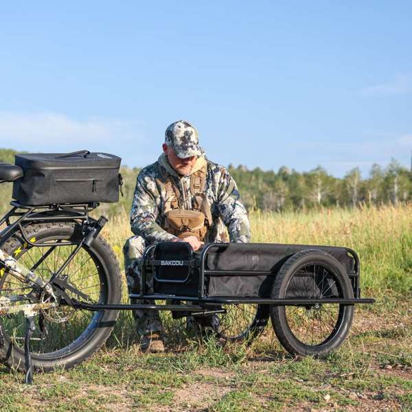 BAKCOU Folding Cargo eBike Trailer