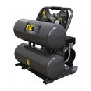 BE 1 HP 4 Gallon Twin Tank Ultra Quiet Portable Air Compressor Model