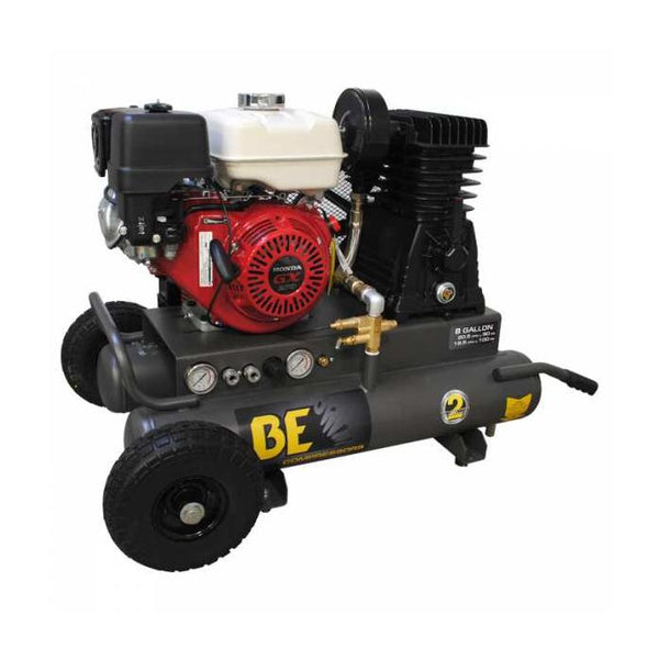 BE 9 HP 8 Gallon Gas-Powered Wheelbarrow Style Air Compressor Model#: AC908HB