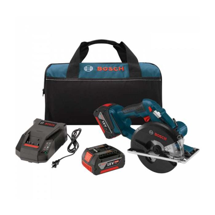 Bosch 5-3/8" Metal Circular Saw with Batteries and Charger Model