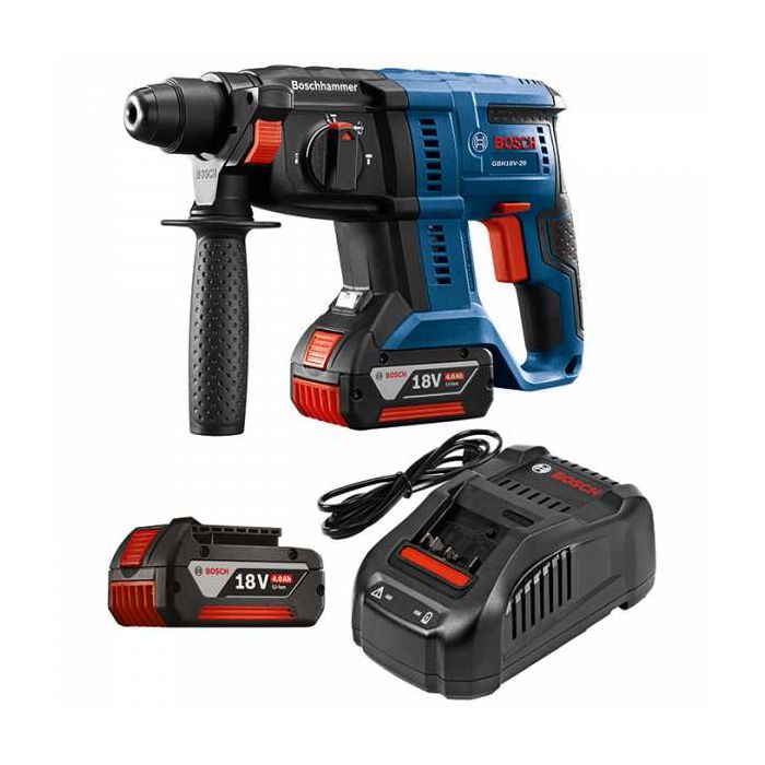 Bosch 18V 3/4" SDS-Plus Rotary Hammer with Batteries and Charger Model