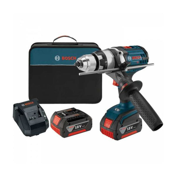 Bosch 18V Brute Tough 1/2" Hammer Drill/Driver with Batteries and Charger Model#: HDH181X-01