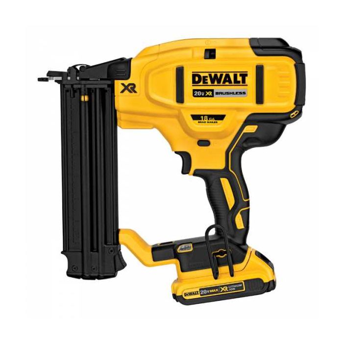 DeWalt 20V MAX XR 18ga Cordless Brad Nailer Kit Model