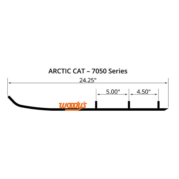 WOODY?S FLAT-TOP EXTENDER TRAIL III 4" CARBIDE RUNNER (EAT3-7050)