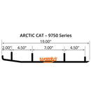 WOODY?S FLAT-TOP EXTENDER TRAIL III 4" CARBIDE RUNNER (EAT3-9750)