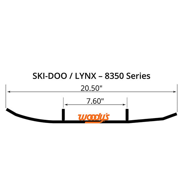 WOODY?S FLAT-TOP EXTENDER TRAIL III 4" CARBIDE RUNNER (ELX3-8350)