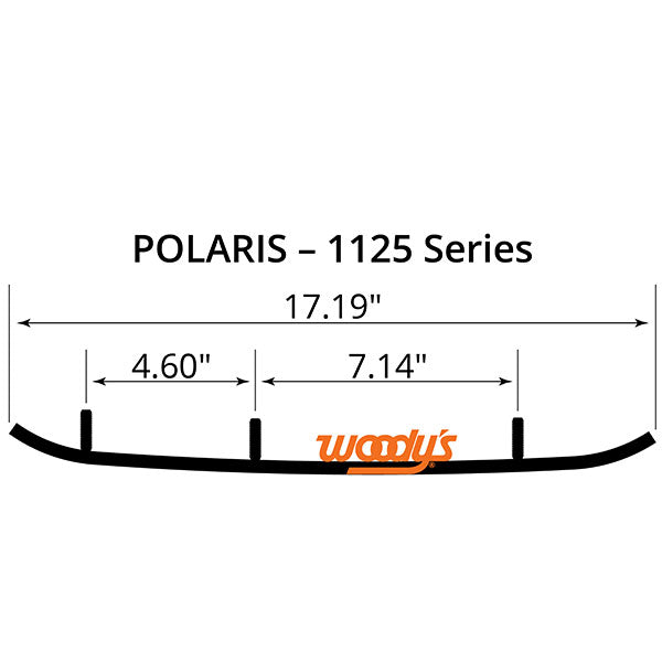 WOODY?S FLAT-TOP EXTENDER TRAIL III 4" CARBIDE RUNNER (EPI3-1125)