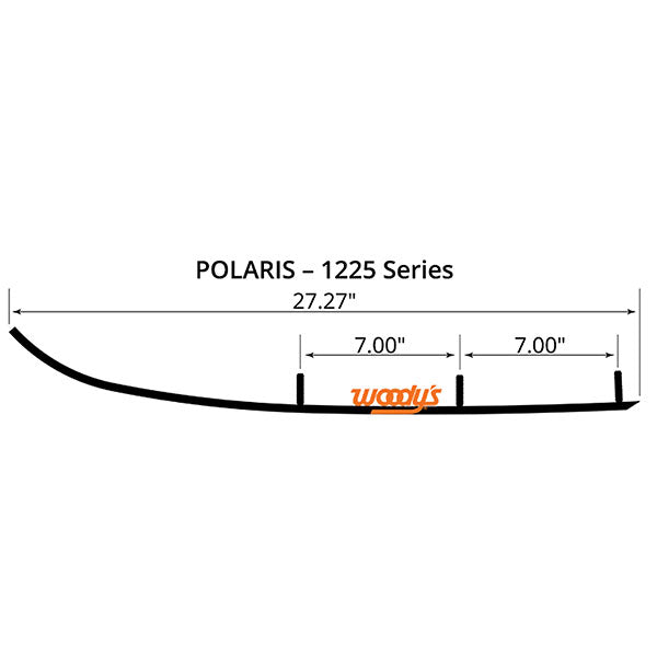 WOODY?S FLAT-TOP EXTENDER TRAIL III 4" CARBIDE RUNNER (EPI3-1225)