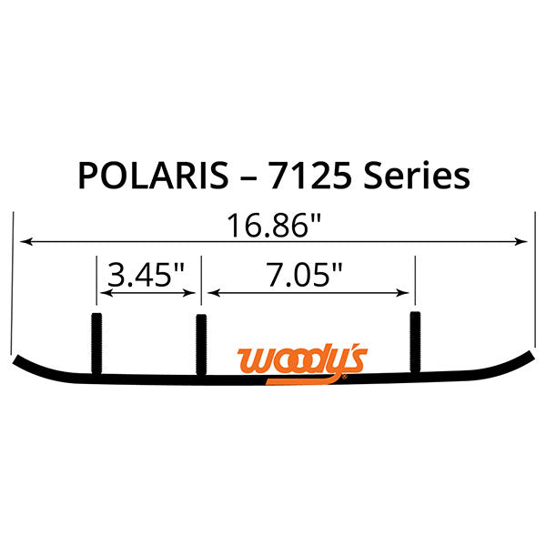 WOODY'S FLAT-TOP EXTENDER TRAIL III 4" CARBIDE RUNNER (EPI3-7125)