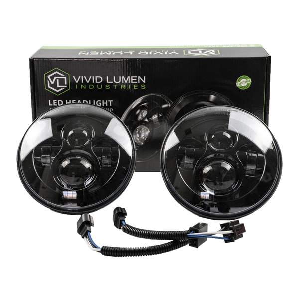 ERA Series 7 Inch Round Led Headlights Pair