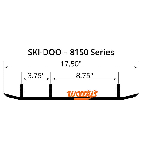 WOODY'S FLAT-TOP EXTENDER TRAIL III 4" CARBIDE RUNNER (ESD3-8150)