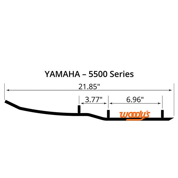 WOODY'S FLAT-TOP EXTENDER TRAIL III 4" CARBIDE RUNNER (EYV3-5500)