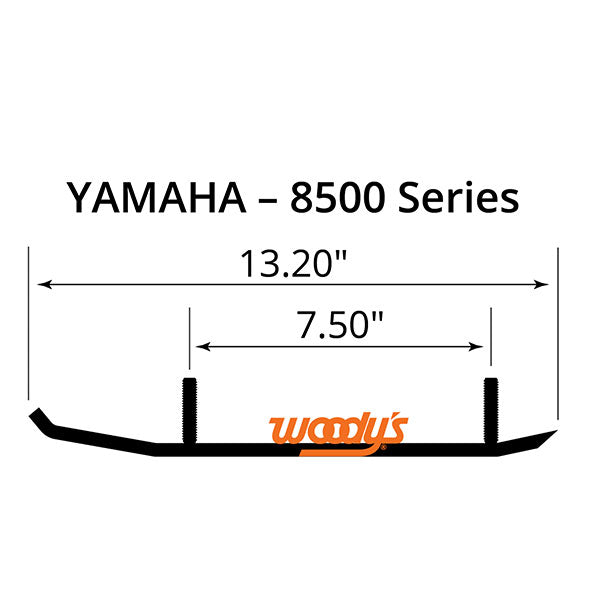 WOODY'S FLAT-TOP EXTENDER TRAIL III 4" CARBIDE RUNNER (EYV3-8500)