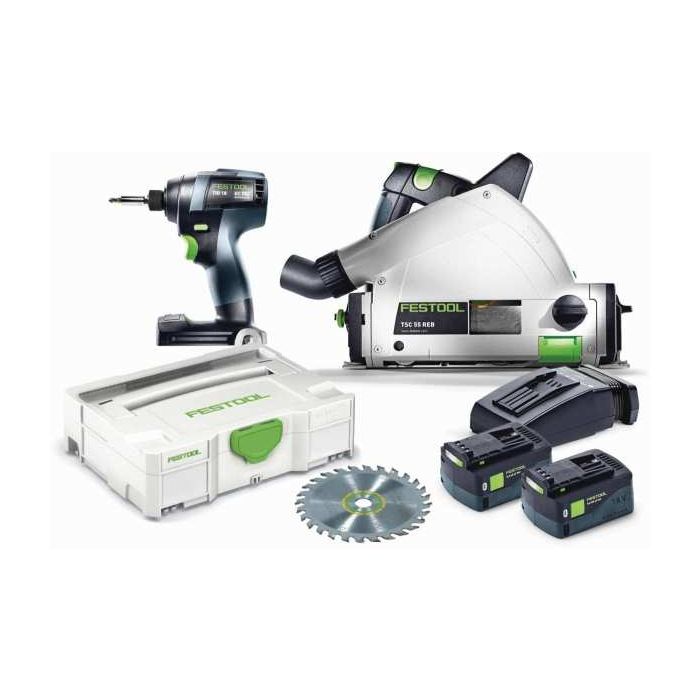 Festool TID 18 Impact Driver & TSC 55 Cordless Track Saw Combo Kit Model