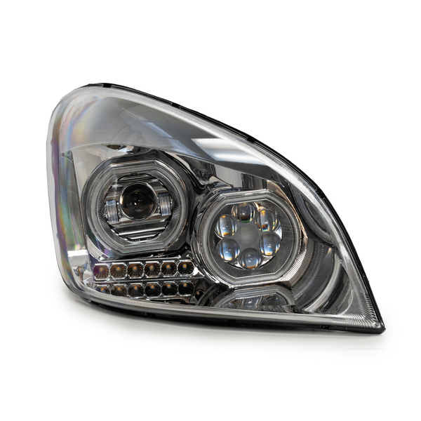 Brilliant Series Freightliner Cascadia Led Headlight Chrome Passenger 2008-2017