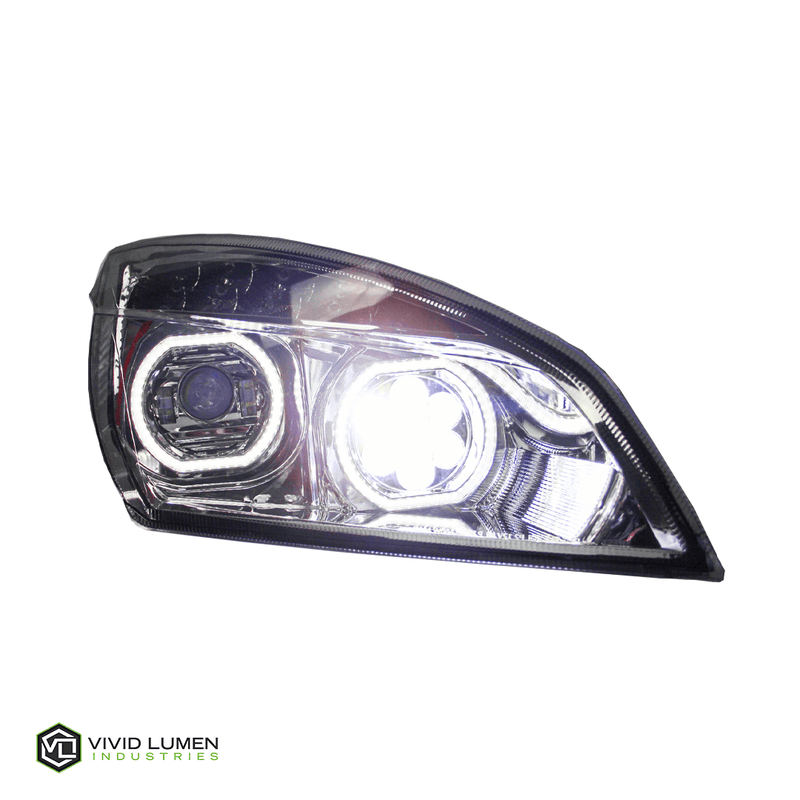 Brilliant Series Freightliner Cascadia Led Headlight Chrome Passenger 2018-Current