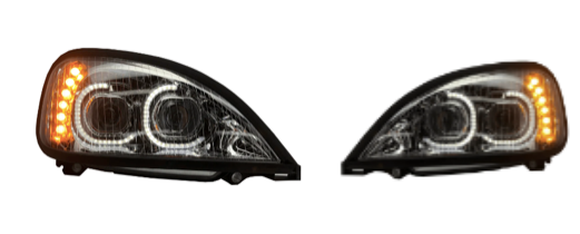 Brilliant Series Freightliner Columbia Led Headlight Chrome Driver 01-20