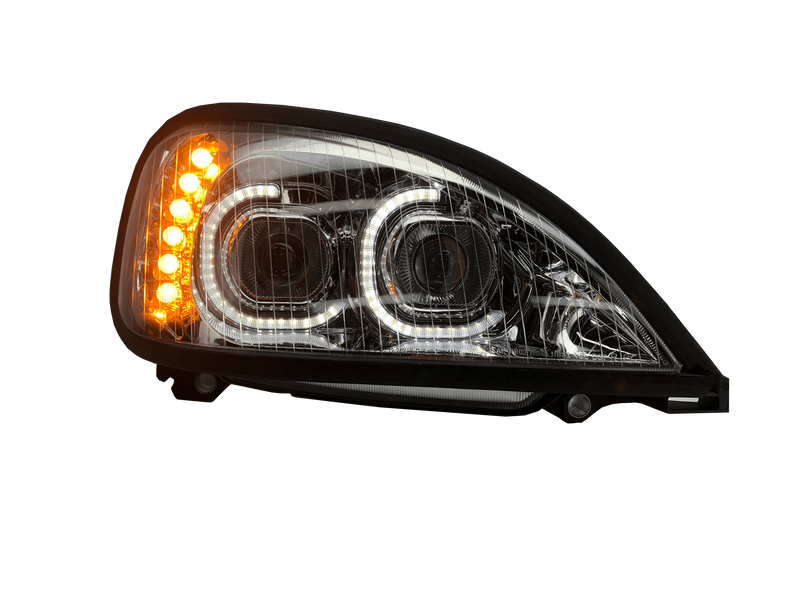 Brilliant Series Freightliner Columbia Led Headlight Chrome Passenger 01-20