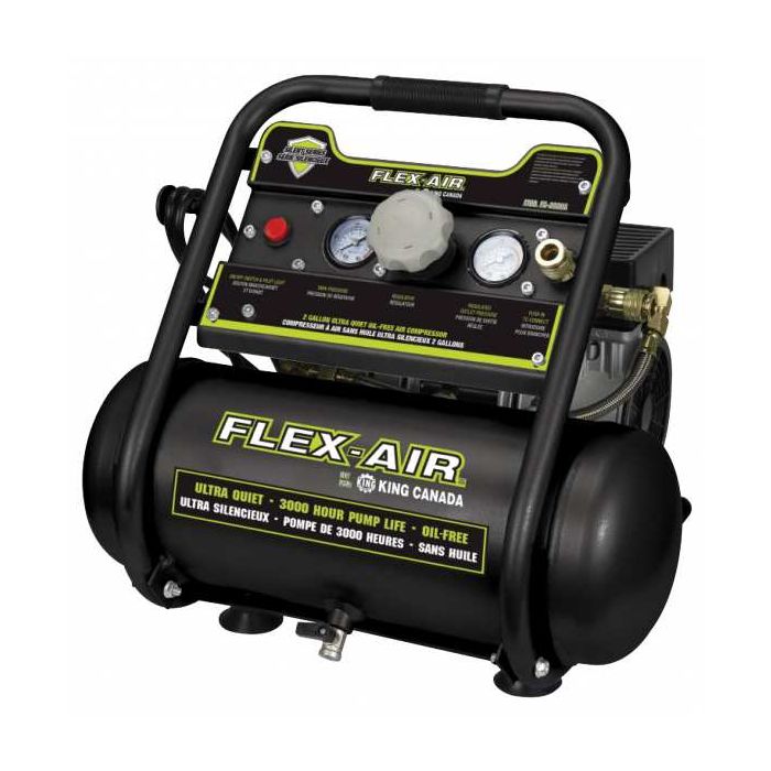 Flex-Air 2 HP 2 Gallon Quiet Portable Air Compressor Model