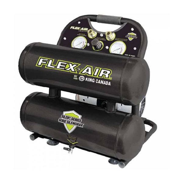 Flex-Air 2 HP 4.6 Gallon Twin Stack Portable Air Compressor Model#: 5620A