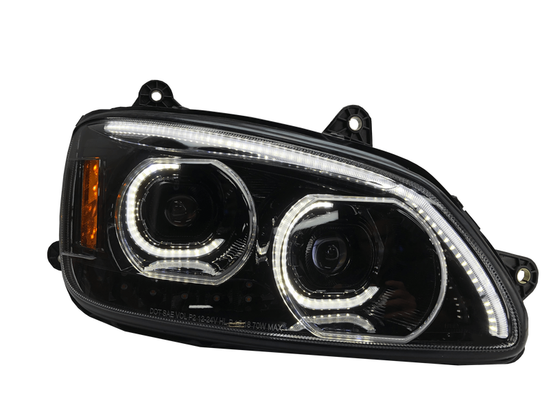 Brilliant Series Kenworth T660 Led Headlight Black Passenger 2008-2017