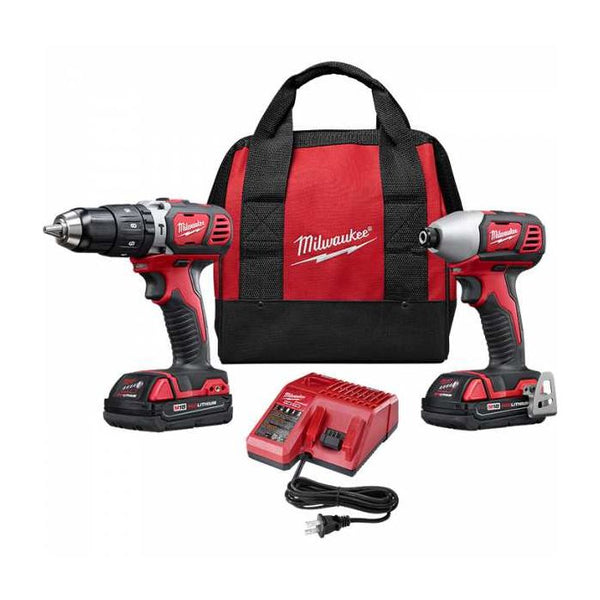 Milwaukee M18 18 Volt Lithium-Ion Cordless Cordless Lithium-Ion 2-Tool Combo Kit Model#: 2697-22CT