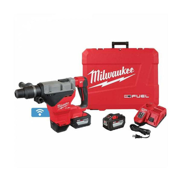 Milwaukee M18 FUEL 18 Volt Lithium-Ion Brushless Cordless 1-3/4 in. SDS MAX Rotary Hammer with One Key Kit Model#: 2718-22HD