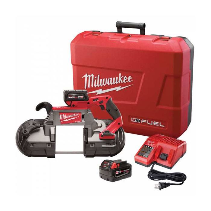 Milwaukee M18 FUEL 18 Volt Lithium-Ion Brushless Cordless Deep Cut Band Saw - Two Battery Kit Model
