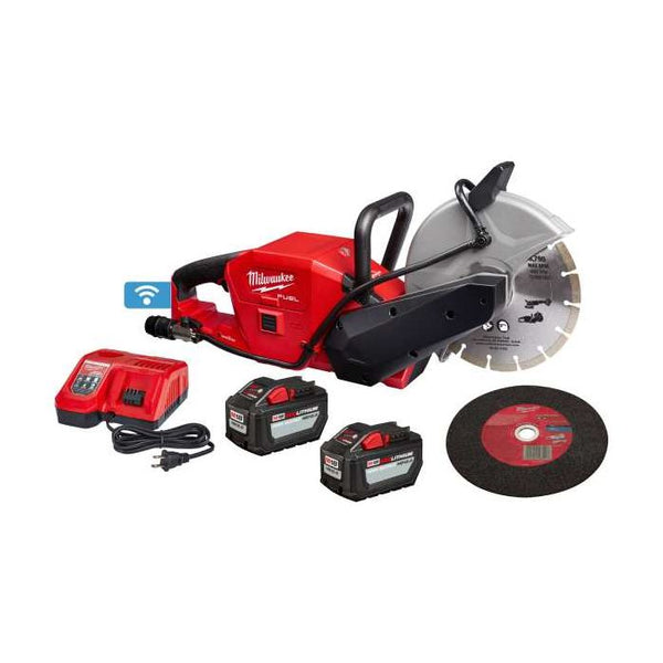 Milwaukee M18 FUEL 18 Volt Lithium-Ion Brushless Cordless 9 in. Cut-Off Saw with ONE-KEY Kit Model#: 2786-22HD