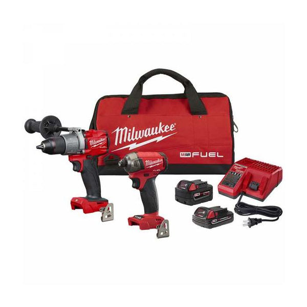Milwaukee M18 FUEL 18-Volt Lithium-Ion Brushless Cordless Surge Impact Driver/Hammer Drill Combo Kit - 2 Tool Model#: 2999-22CXC