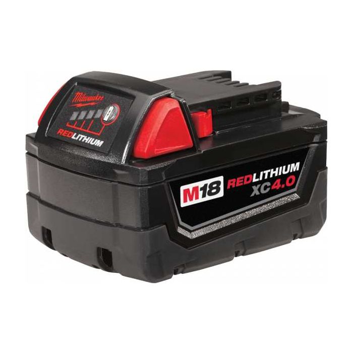 Milwaukee M18 18 Volt Lithium-Ion Cordless REDLITHIUM XC 4.0Ah Extended Capacity Battery Pack Model