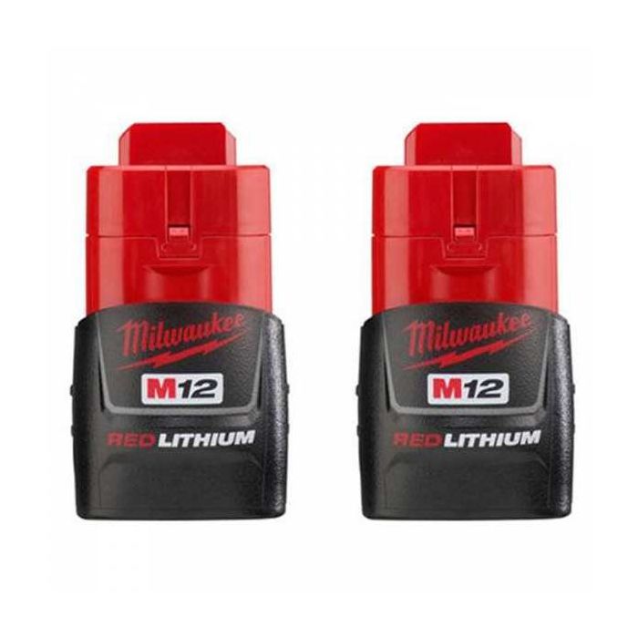 Milwaukee M12 REDLITHIUM 1.5Ah Compact Battery Pack - 2 Piece Model