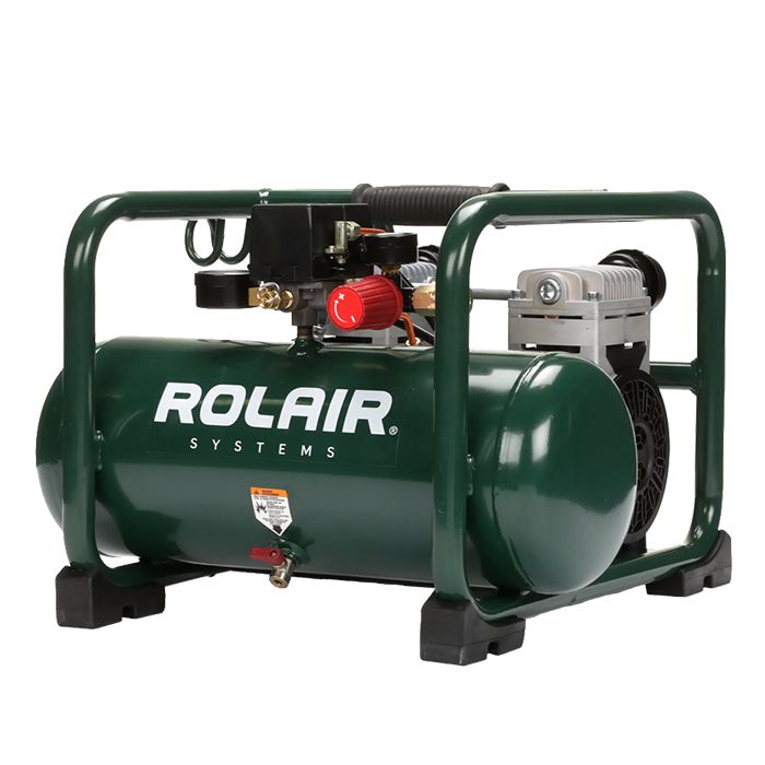 Rolair 2 HP 3 Gallon Quiet Portable Air Compressor Model