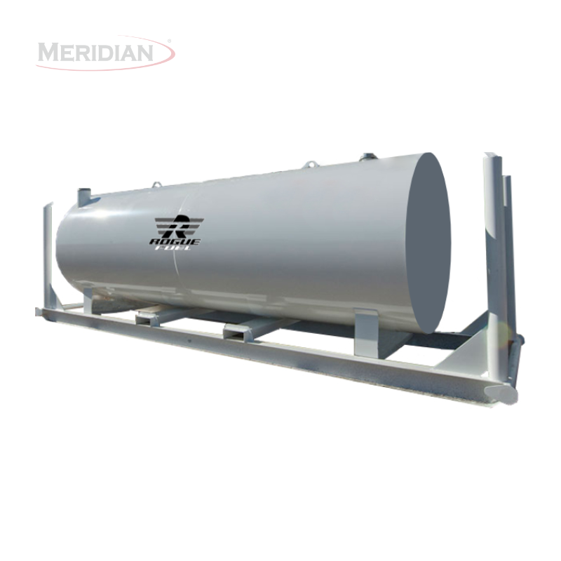 Rogue Fuel| Meridian - 10,000 Litre/ 2,200 Gallon Double Wall Fuel Tank & Skid, Fully Welded Saddle - Model