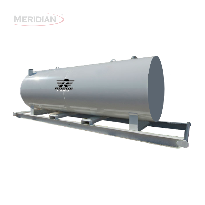 Rogue Fuel| Meridian - 10,000 Litre/ 2,200 Gallon Double Wall Fuel Tank & Skid, Fully Welded Saddle - Model