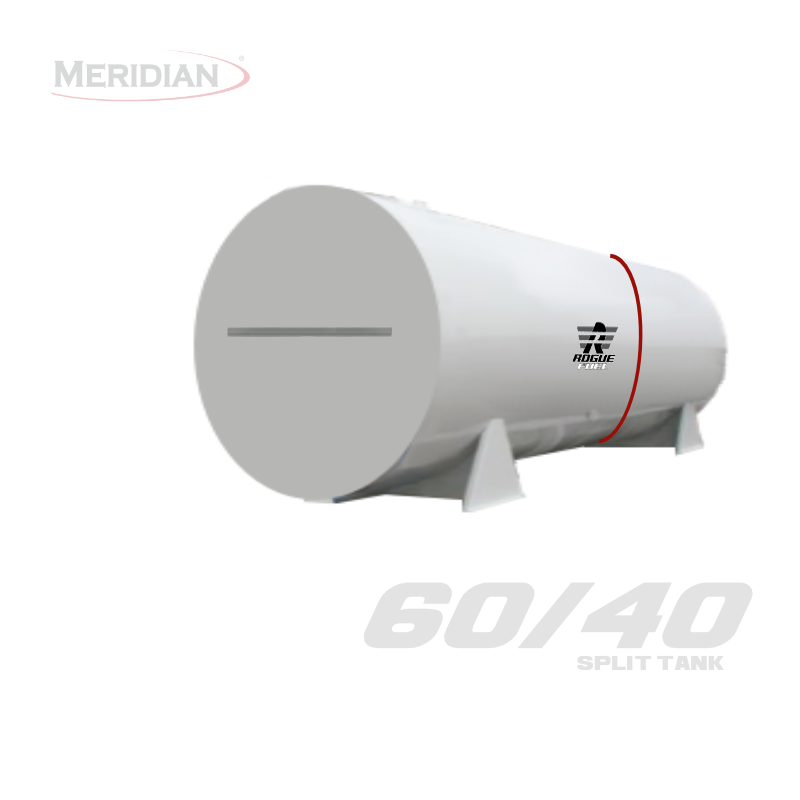 Rogue Fuel | Meridian - 25,000 Litre/ 5,499 Gallon Double Wall 60/40 Split Fuel Tank, Fully Welded Saddle - Model