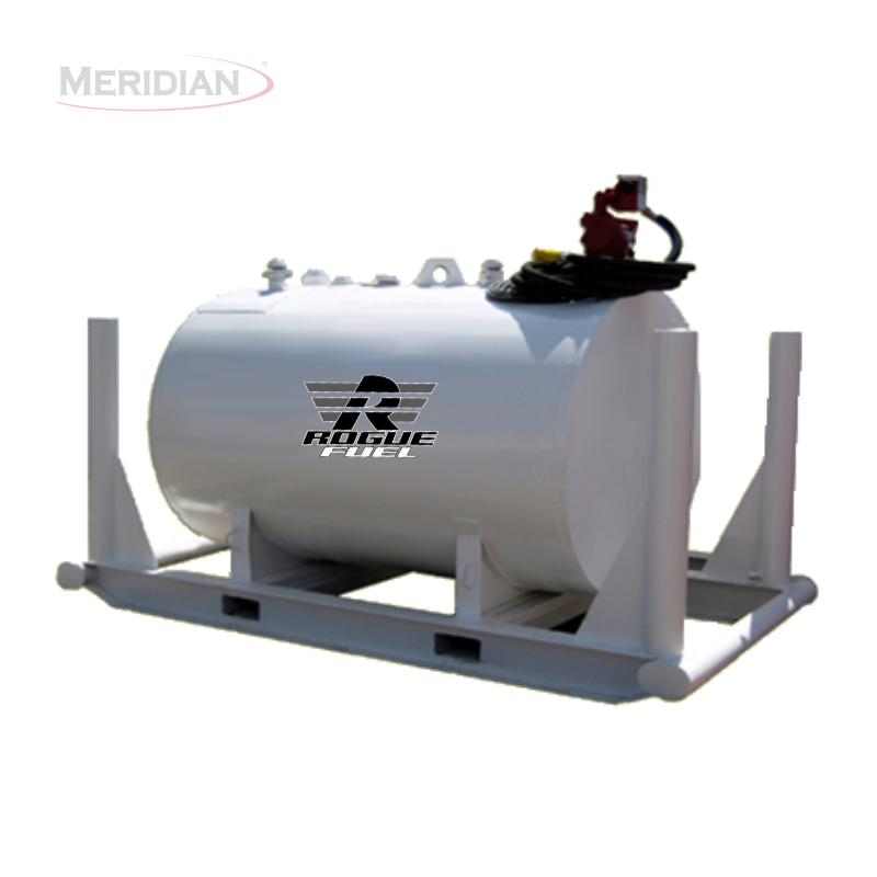 Rogue Fuel| Meridian - 2,300 Litre/ 500 Gallon Double Wall Fuel Tank Complete Package, Fully Welded Saddle - Model